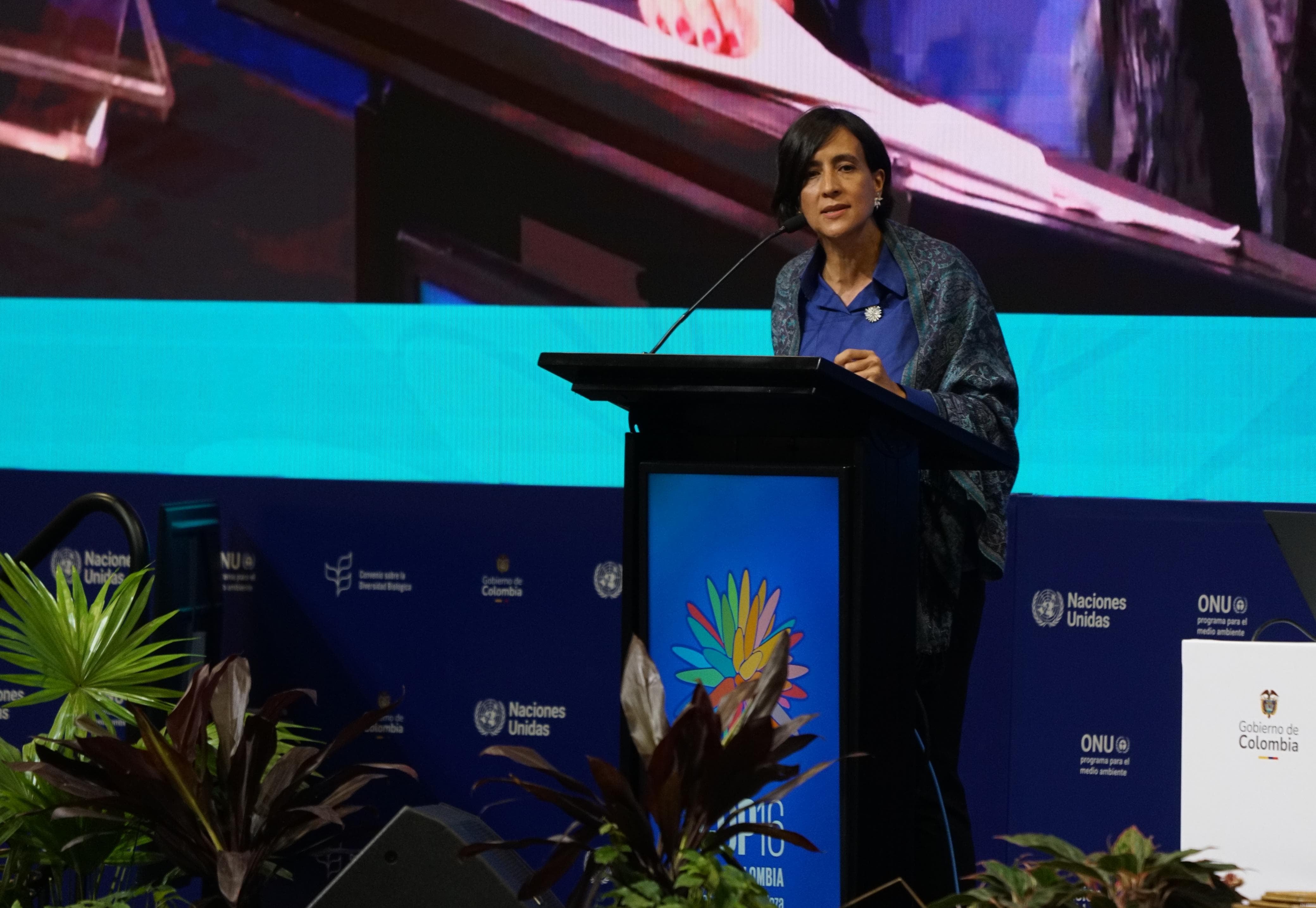 Primera sesión oficial de la cop 16 ministra del medio ambiente de Colombia Susana Muhamad ASUME como presidenta de la cop16.