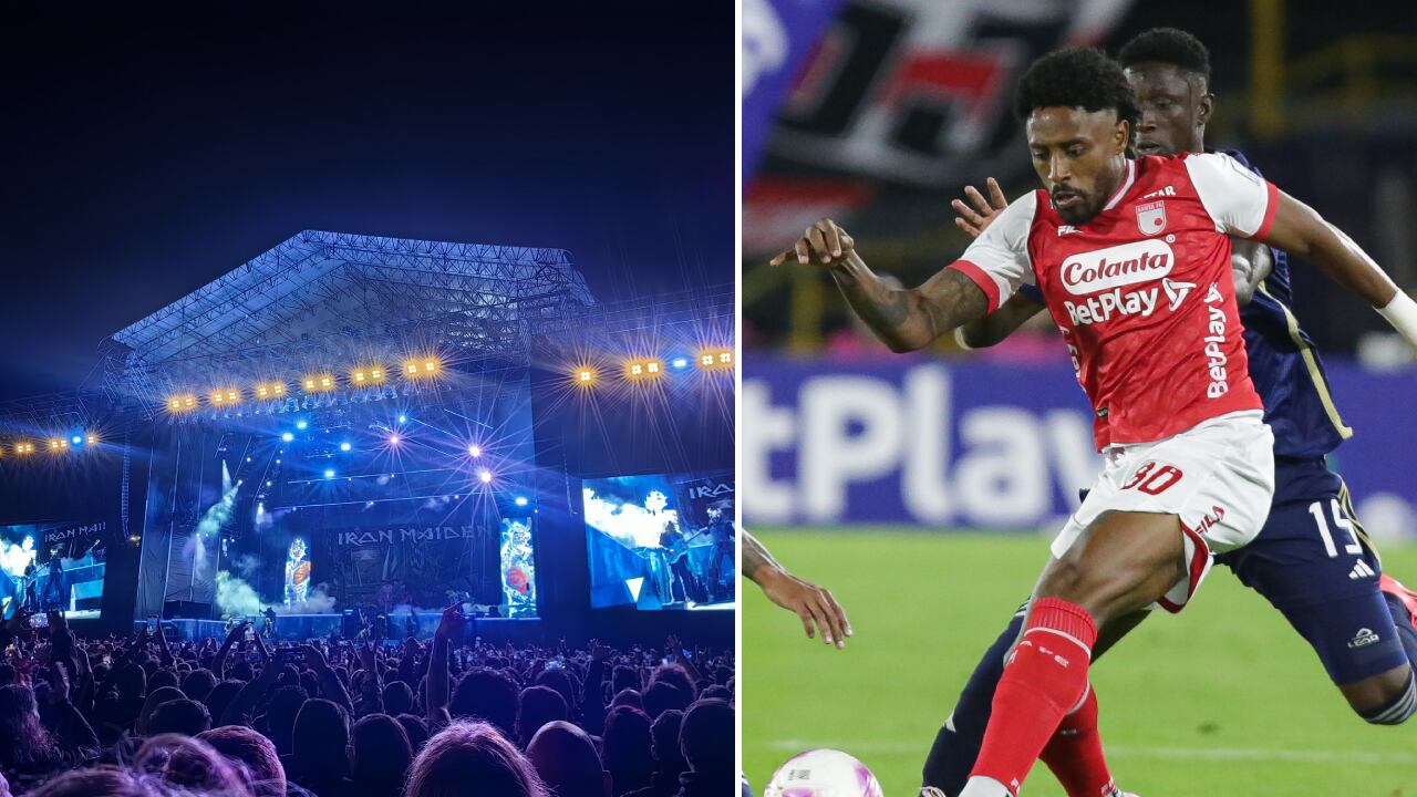 Iron Maiden dio un gran show en la capital, dos días antes del partido de Santa Fe vs. Millonarios