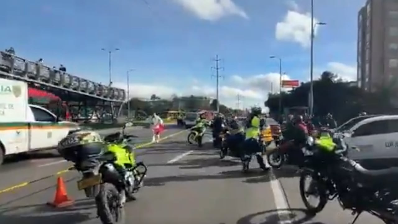El accidente en la NQS con calle 47, sentido sur-norte, este viernes 15 de mayo.