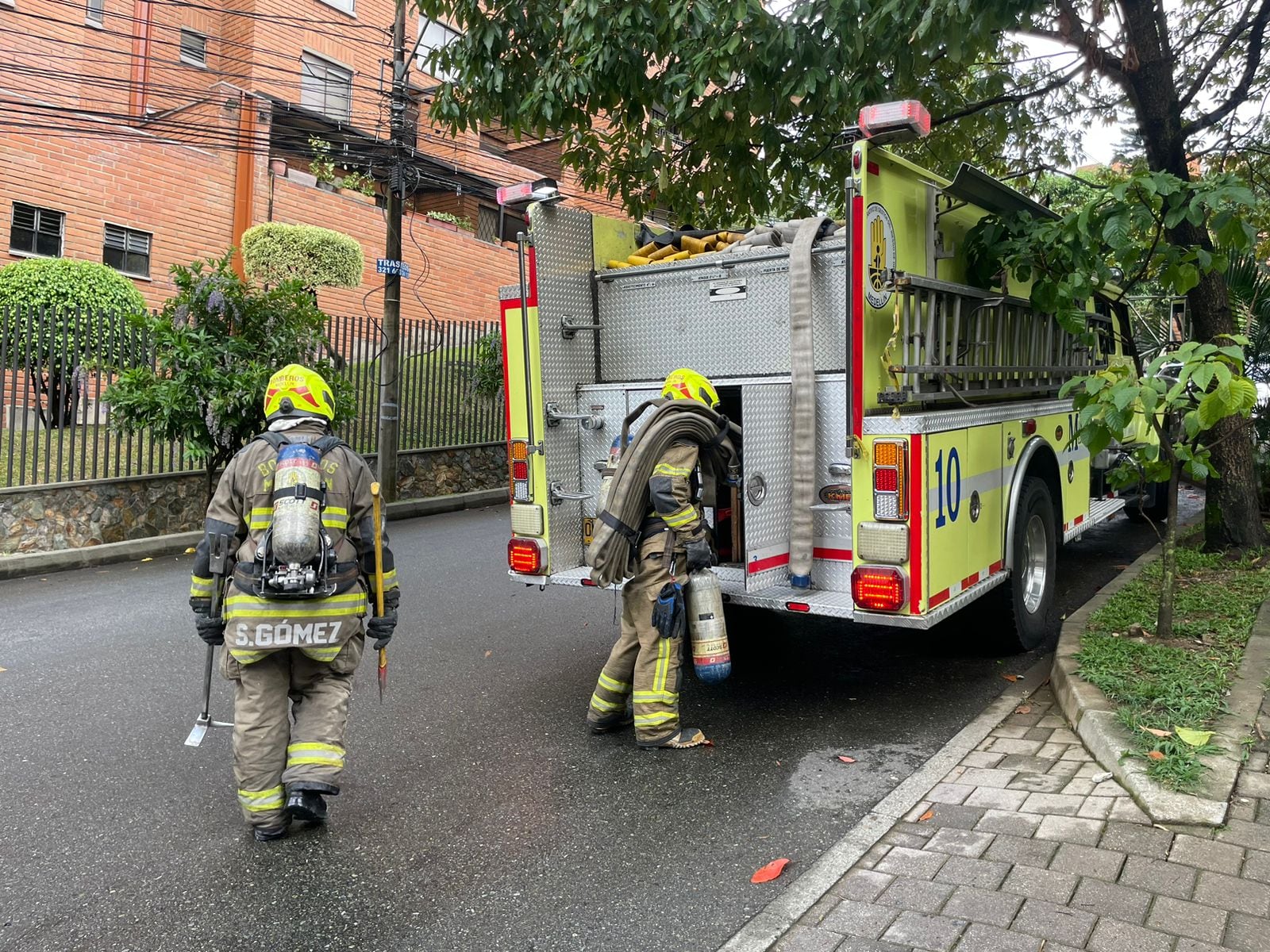 Incendio en Medellín