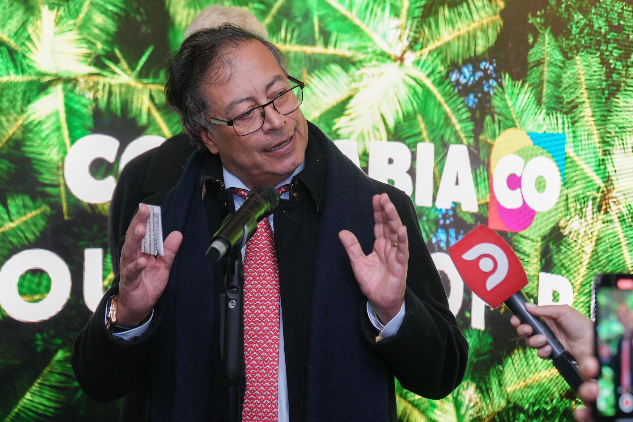 Presidente Gustavo Petro en Davos.