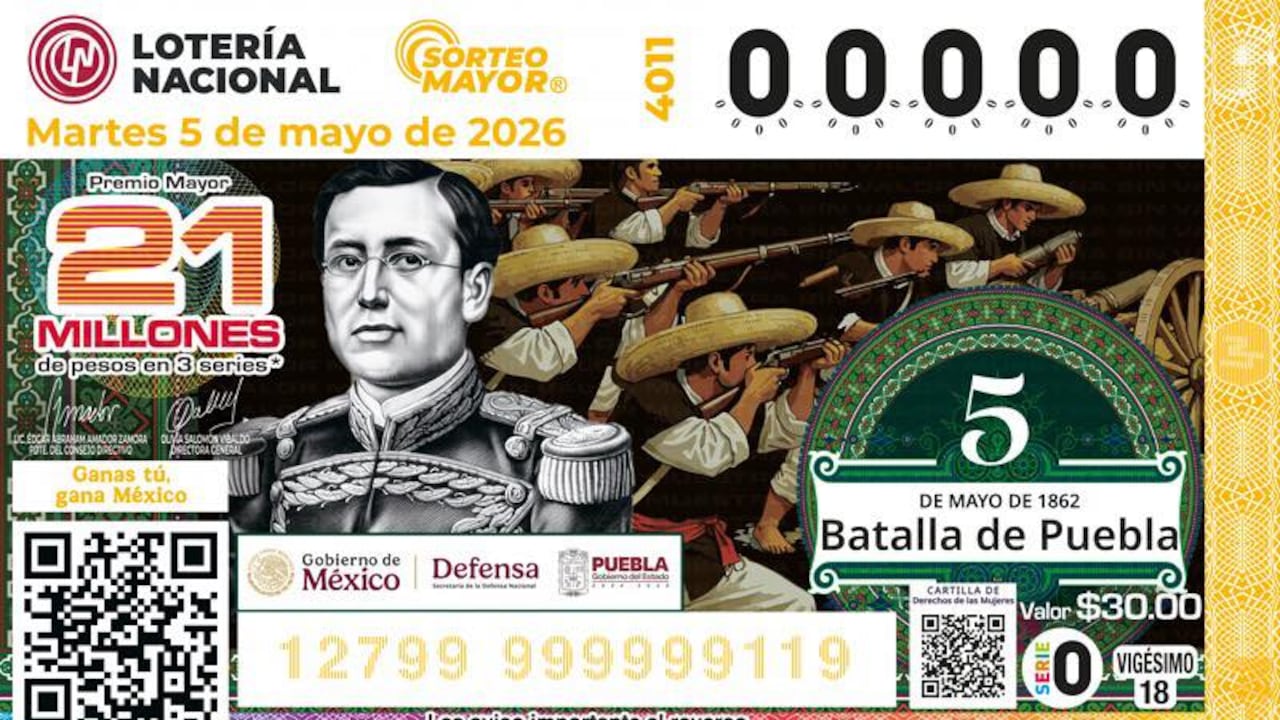 El Sorteo Mayor 4011 de la Lotería Nacional dejó este 5 de mayo una nueva lista de números ganadores.