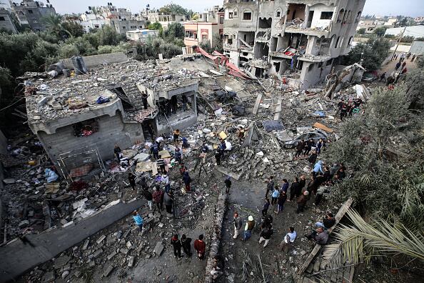 Gaza bombardeada.