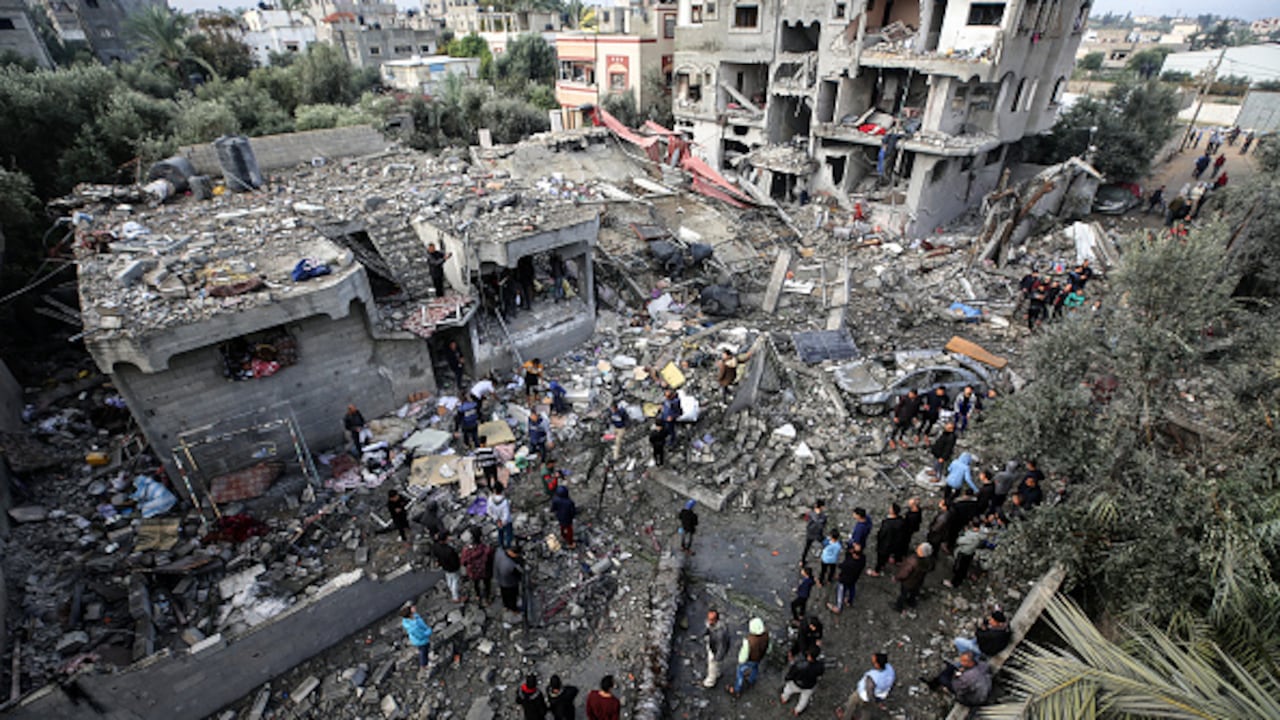 Gaza bombardeada.