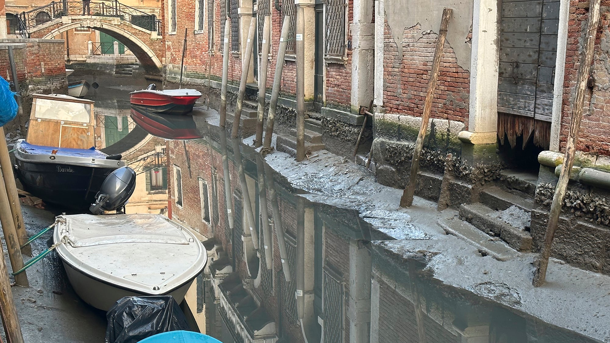 Venecia sin agua Italia