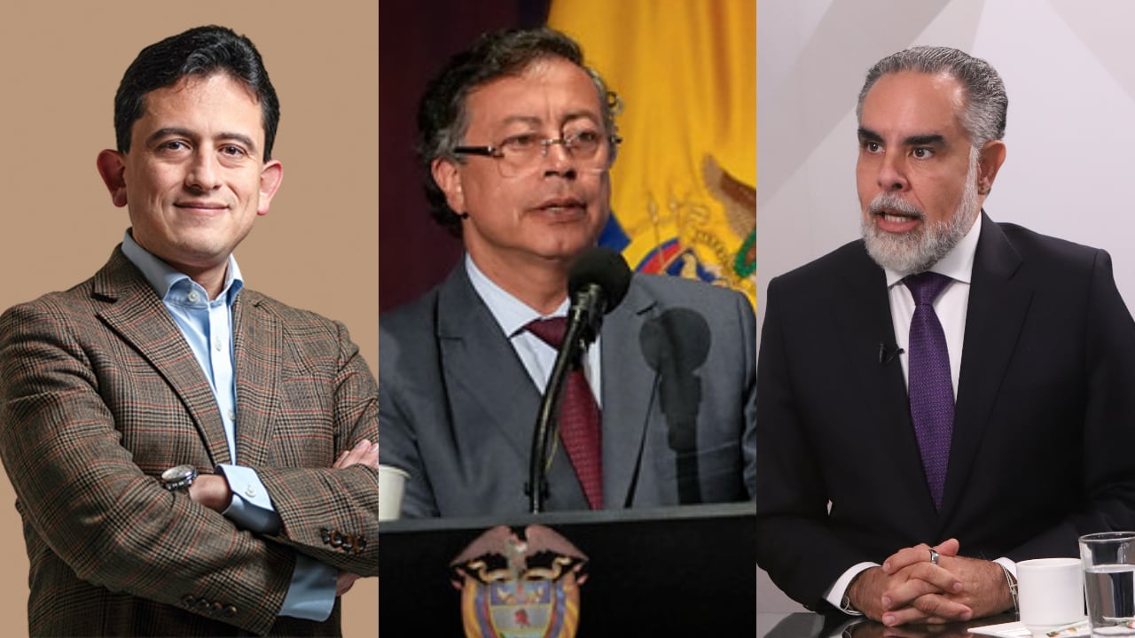 Luis Carlos Reyes, Gustavo Petro y Armando Benedetti.
