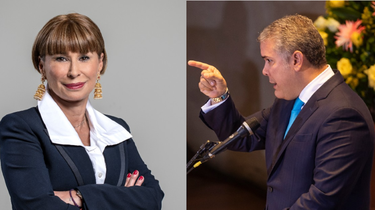 Alicia Arango e Iván Duque