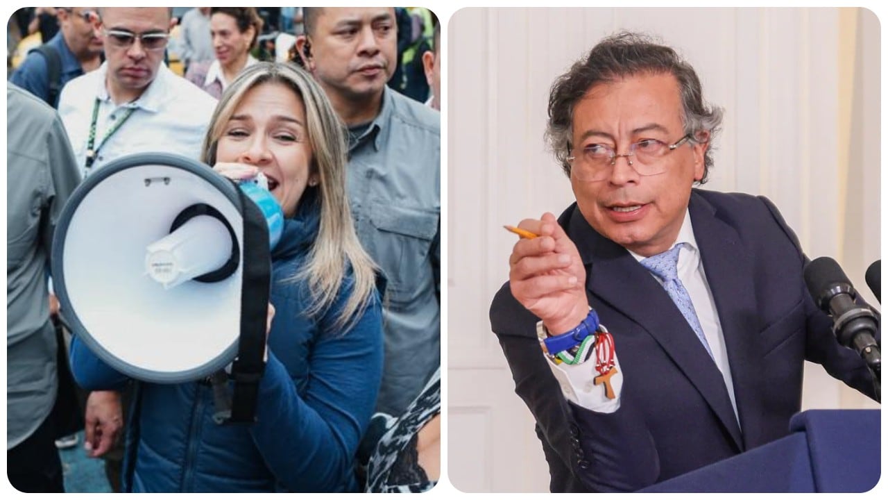 La candidata Vicky Dávila le respondió al presidente Gustavo Petro.
