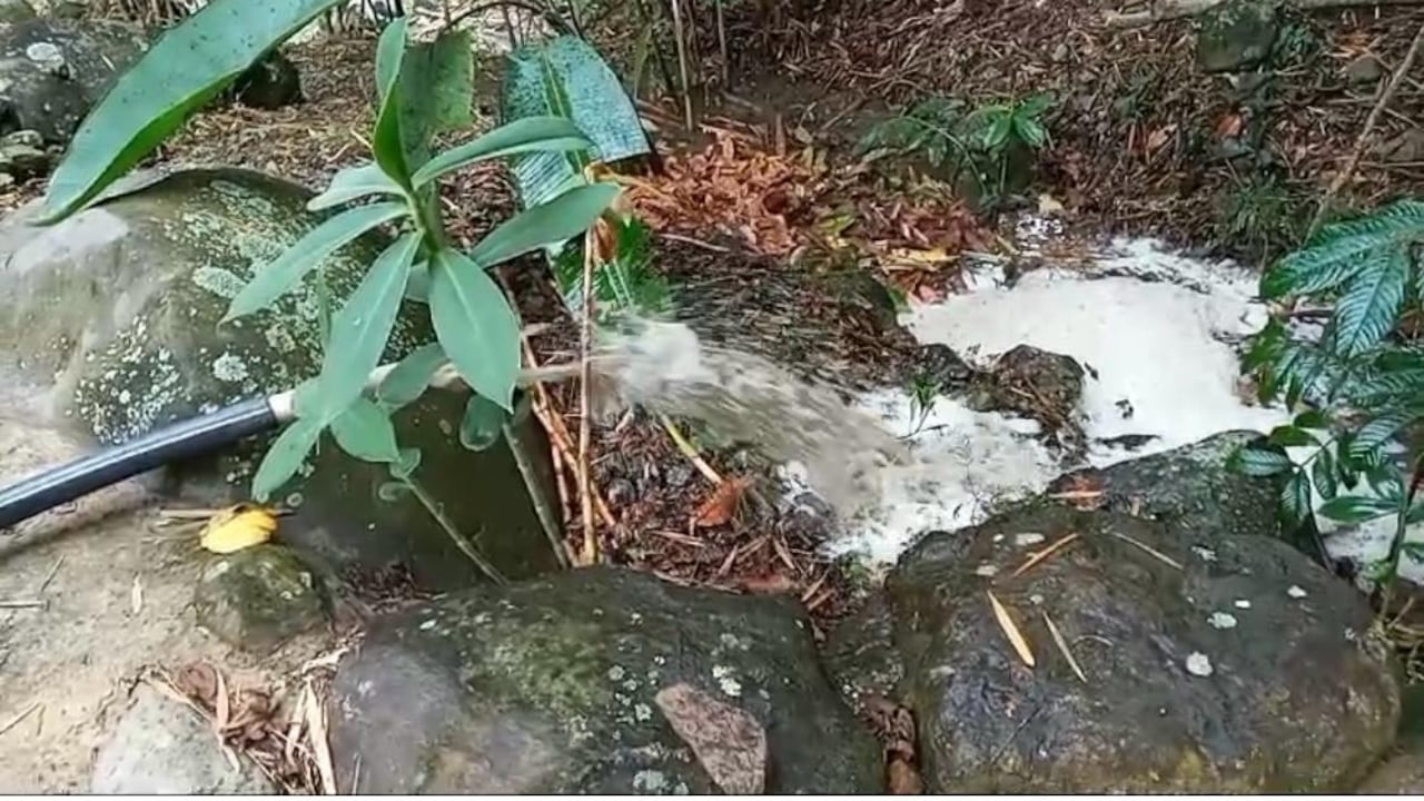 Daño ambiental en la vereda Dominguillo, zona rural de Santander de Quilichao, Cauca
