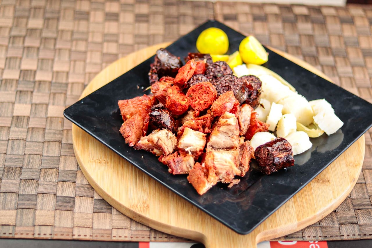 Chicharrón en Baranoa, Atlántico.