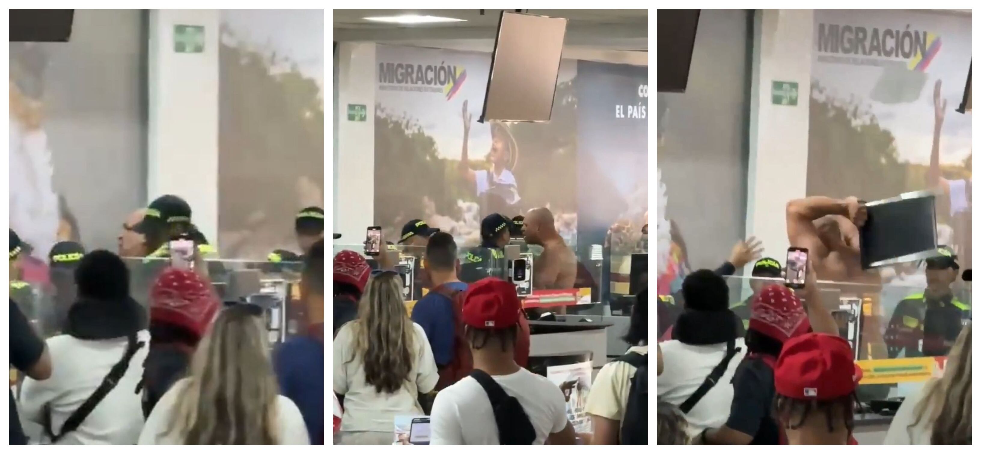 Emmanuel Andred Hernández, de 42 años, protagonizó escándalo en el aeropuerto de Cartagena.