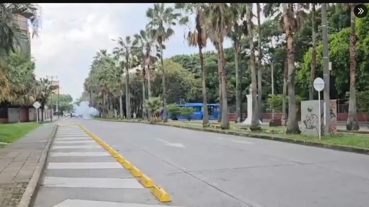 En esta zona se dieron las alteraciones del orden público.