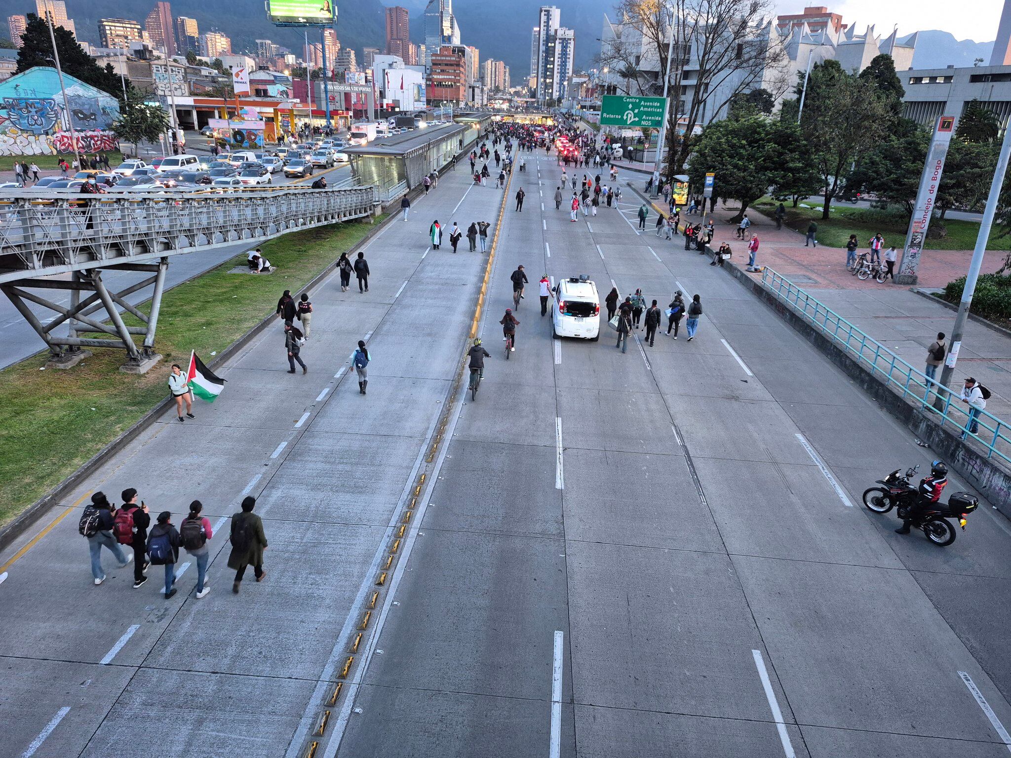 Afectaciones en la avenida El Dorado