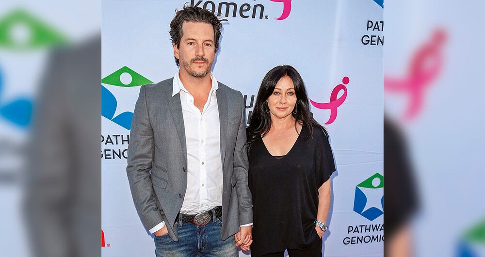La fallecida actriz Shannen Doherty y su exesposo, el fotógrafo Kurt Iswarienko. 