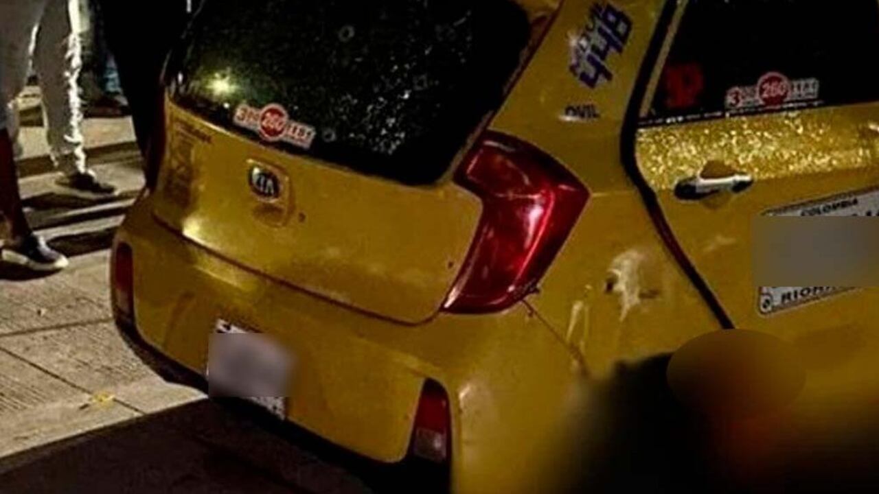 Vehículo donde se registró el ataque criminal.