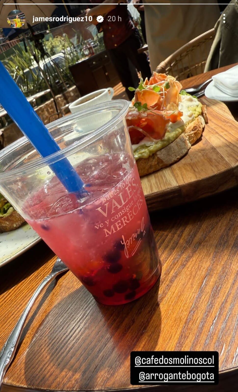 Historia de James Rodríguez en su restaurante, Arrogante, con sede en Bogotá
