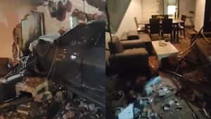 Así quedó el lugar tras el grave accidente ocurrido esta madrugada.