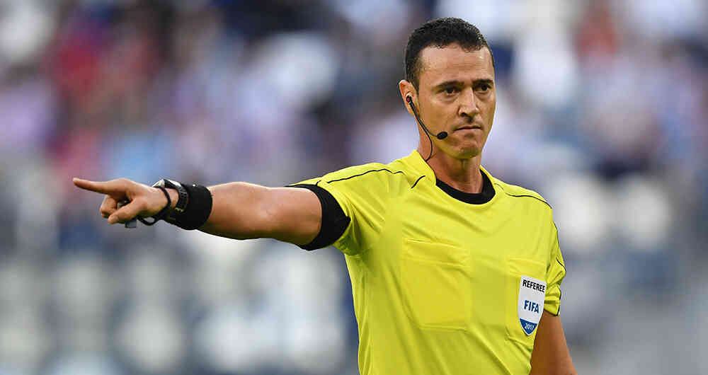 Wilmar Roldán, arbitro central colombiano.
