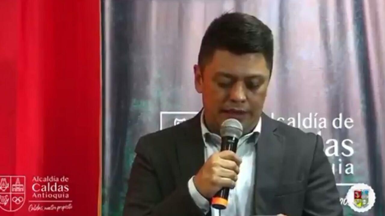 Mauricio Cano Carmona, alcalde del municipio de Caldas (Antioquia).