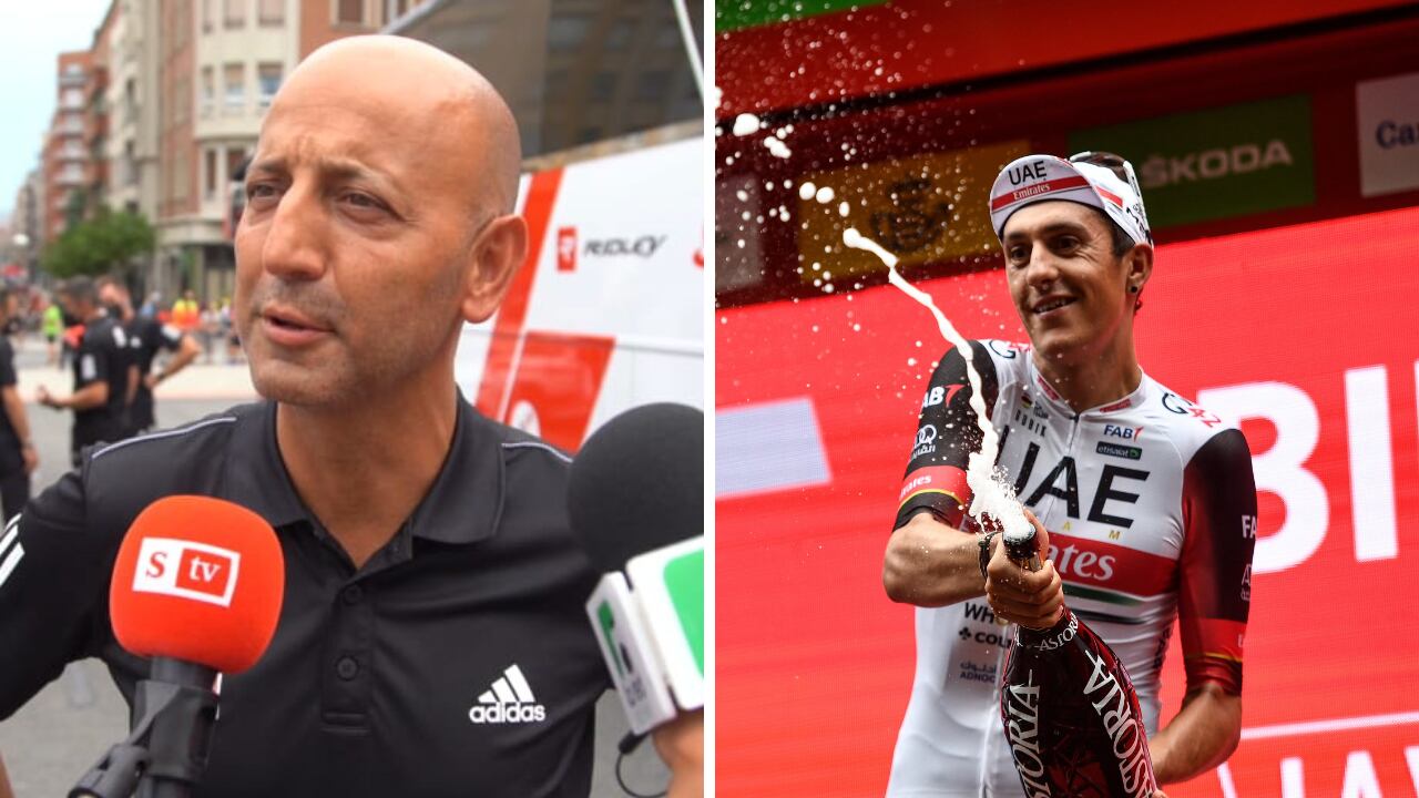 Joxean Fernández "Matxín" celebró el triunfo de la etapa 5 en la Vuelta a España 2022.