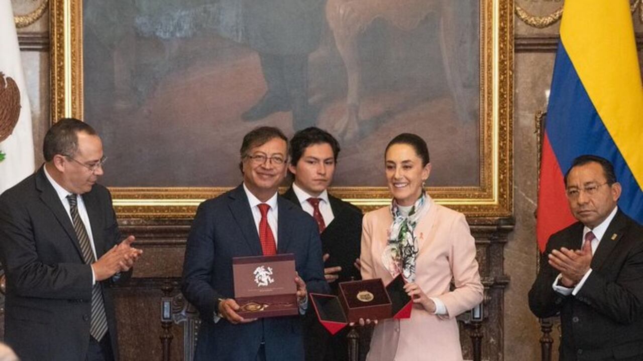 Presidente Gustavo Petro y Claudia Sheinbaum