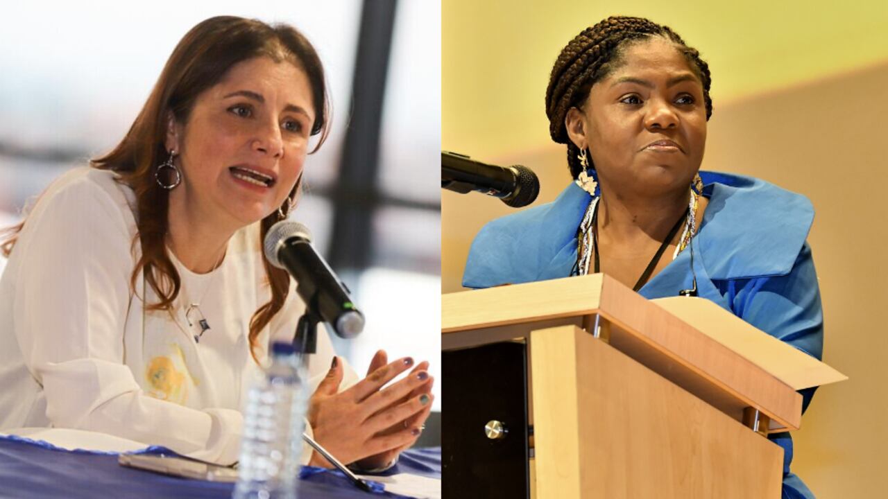 Defensora del Pueblo, Iris Marín, y la vicepresidenta Francia Márquez.