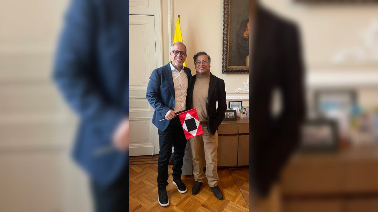El presidente, Gustavo Petro, y Alfredo Saade, su nuevo jefe de gabinete