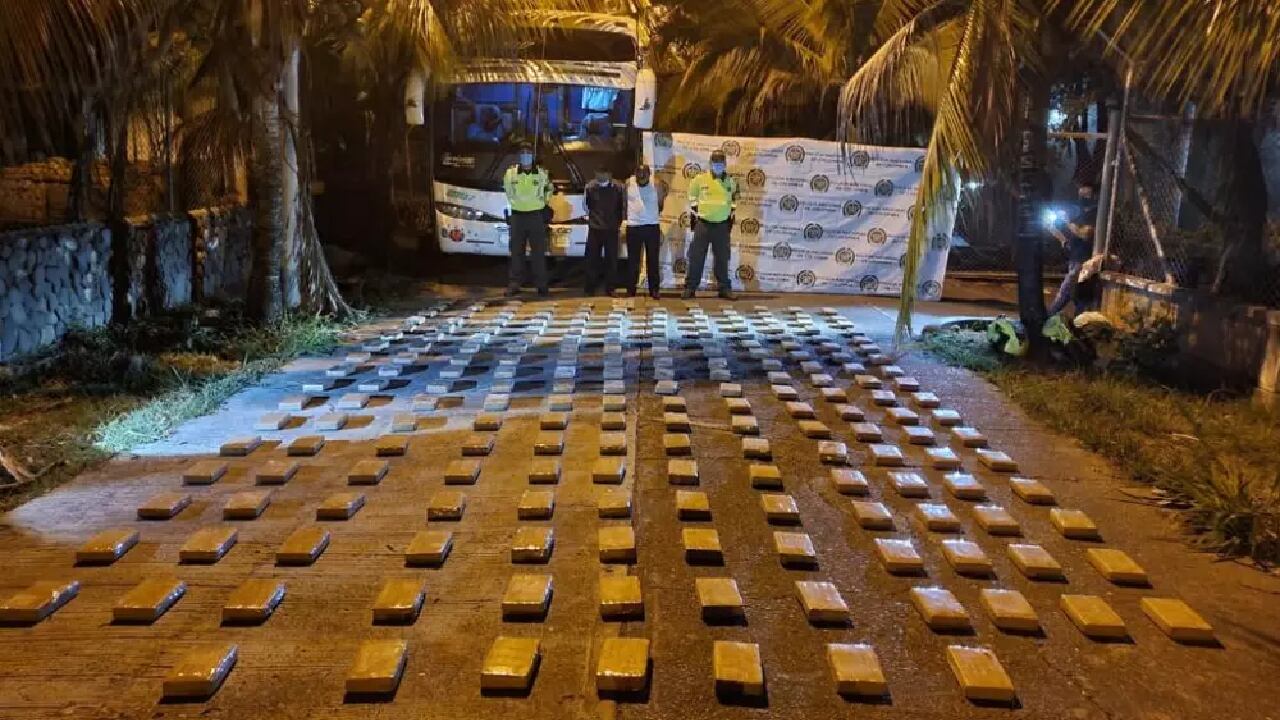 Cocaína interceptada en Valle del Cauca