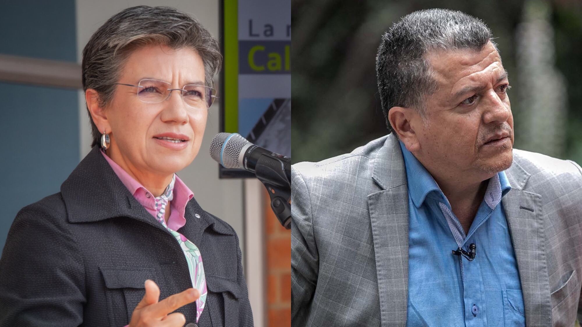 Claudia López y Hugo Ospina.