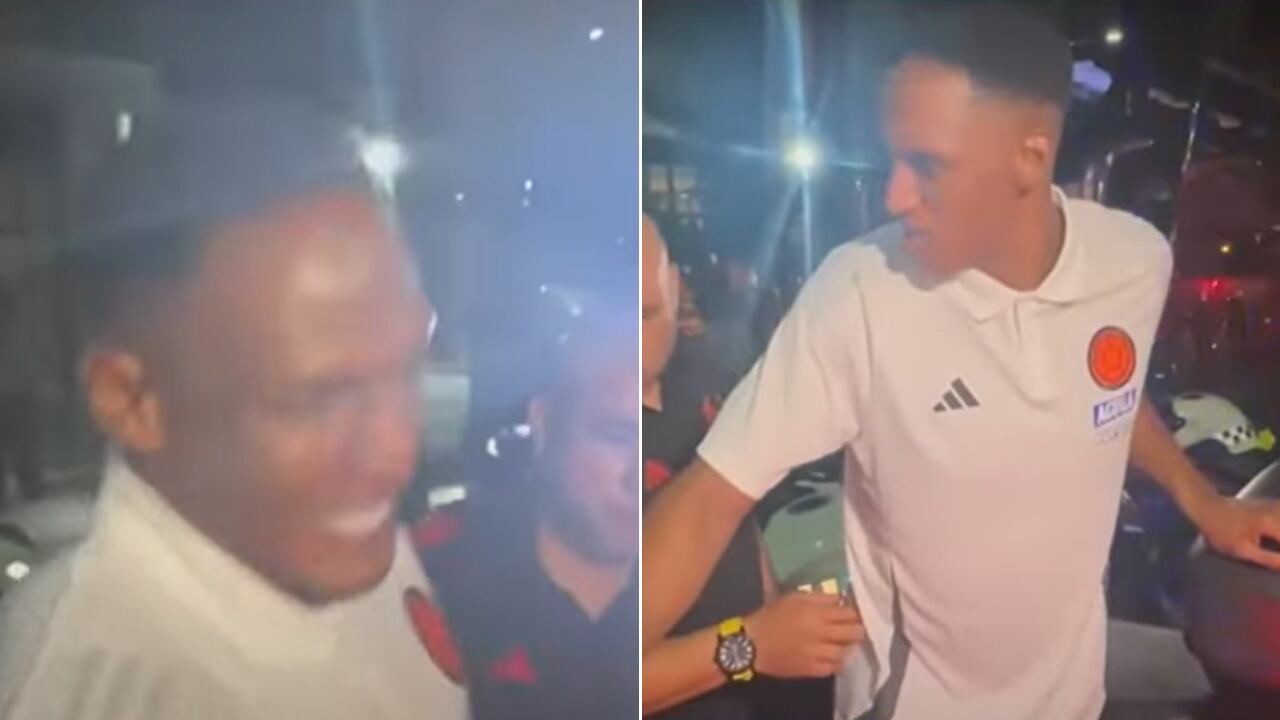 Yerry Mina tuvo un inconveniente con una moto de Policía
