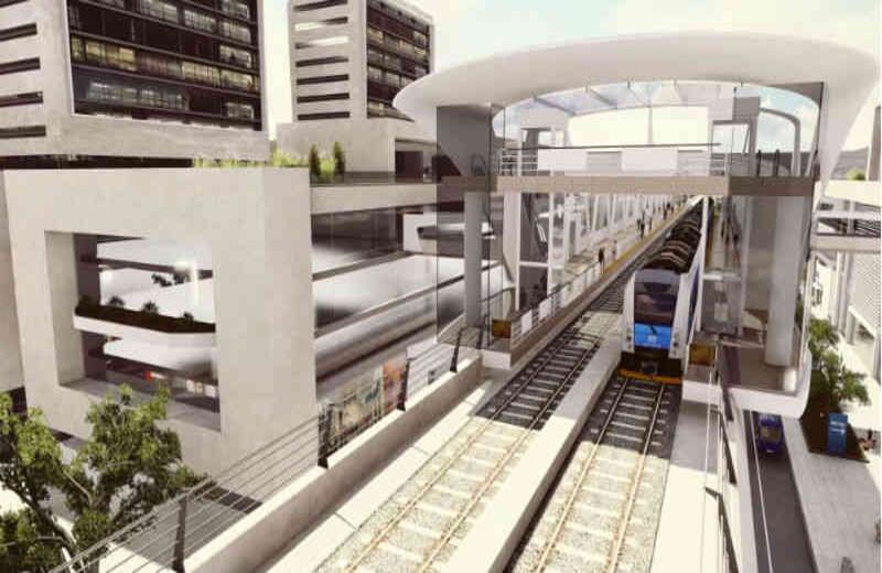 Así sería una estación del Metro. 