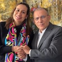 Carolina Corcho y Roy Barreras se reunieron en Bogotá este 15 de marzo.