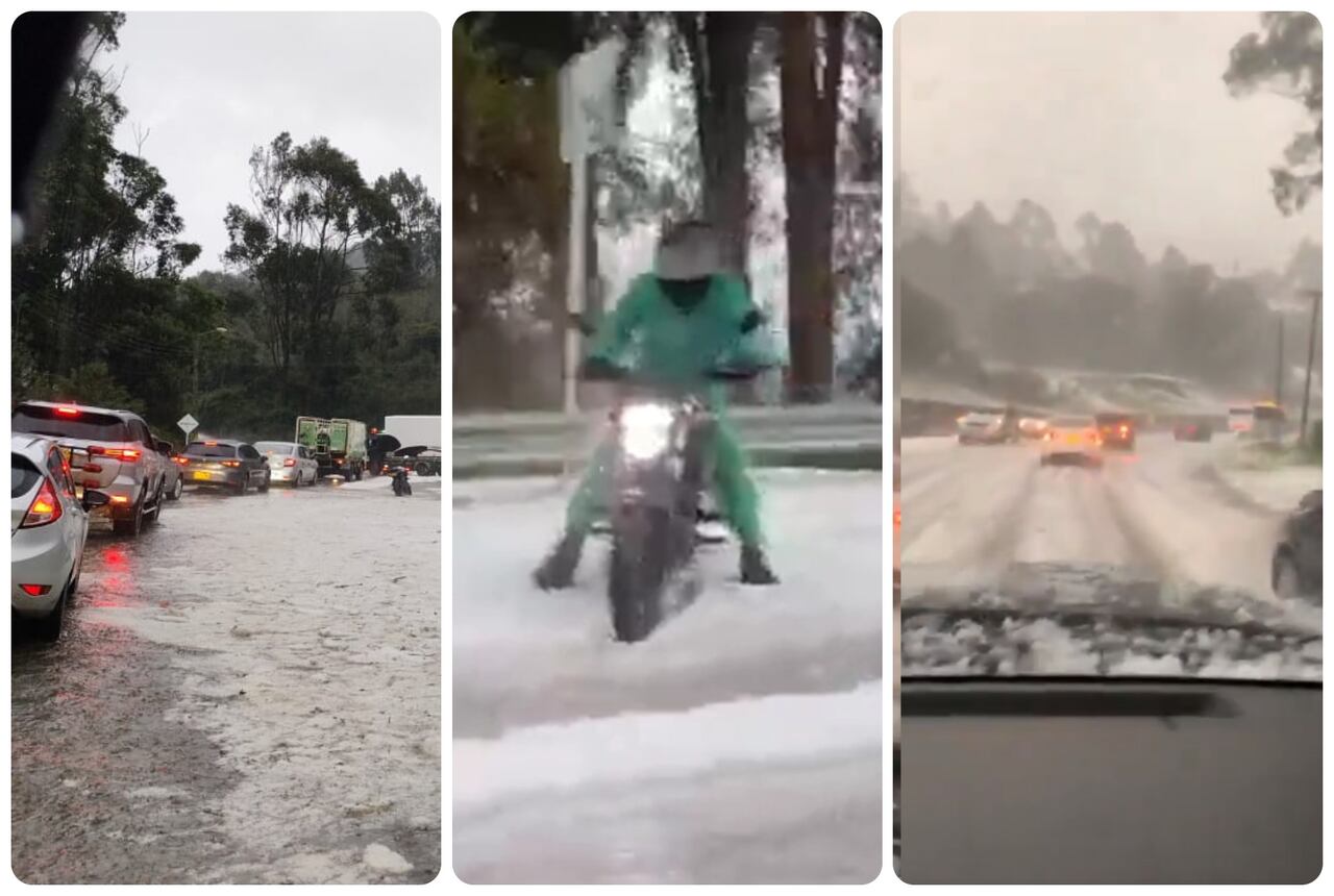 Emergencia en el municipio de La Calera por las fuertes lluvias y granizadas.