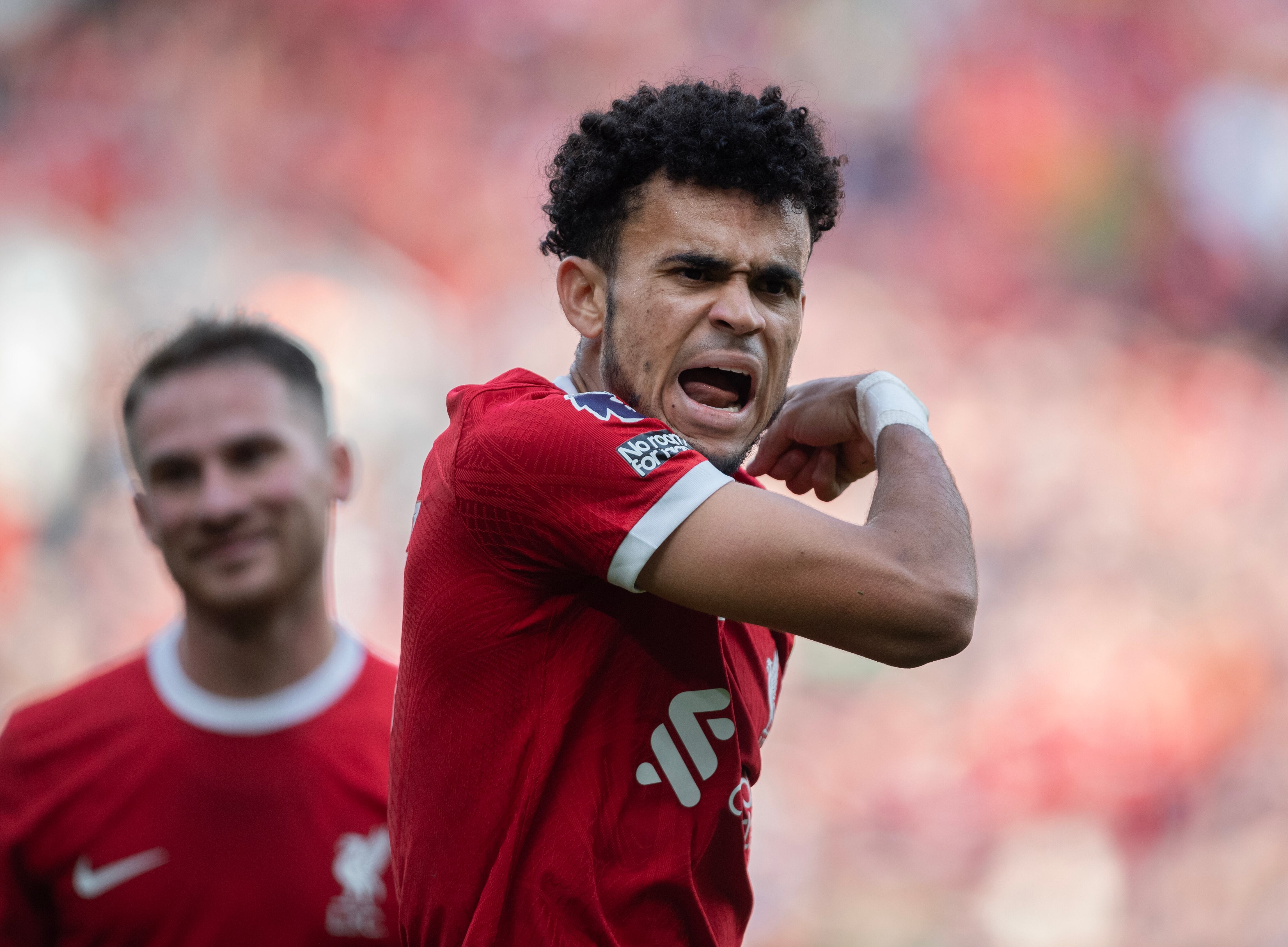 Luis Díaz, actual jugador del Liverpool de Inglaterra.