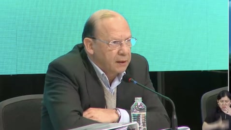 Germán Ávila, ministro de Hacienda, durante la asamblea ordinaria de Ecopetrol