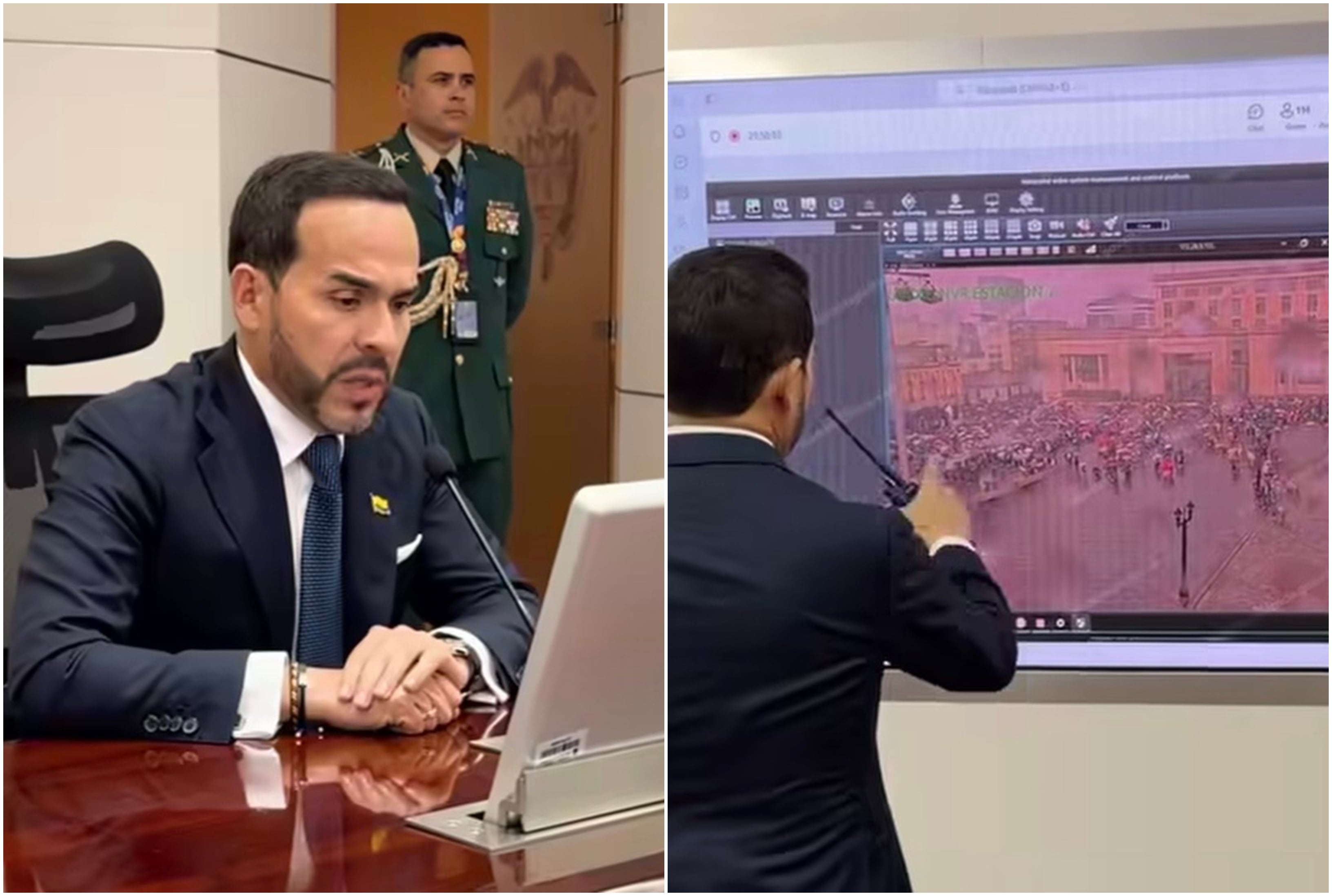 Presidente Abelardo De La Espriella realizó monitoreo de las marchas en la Casa de Nariño