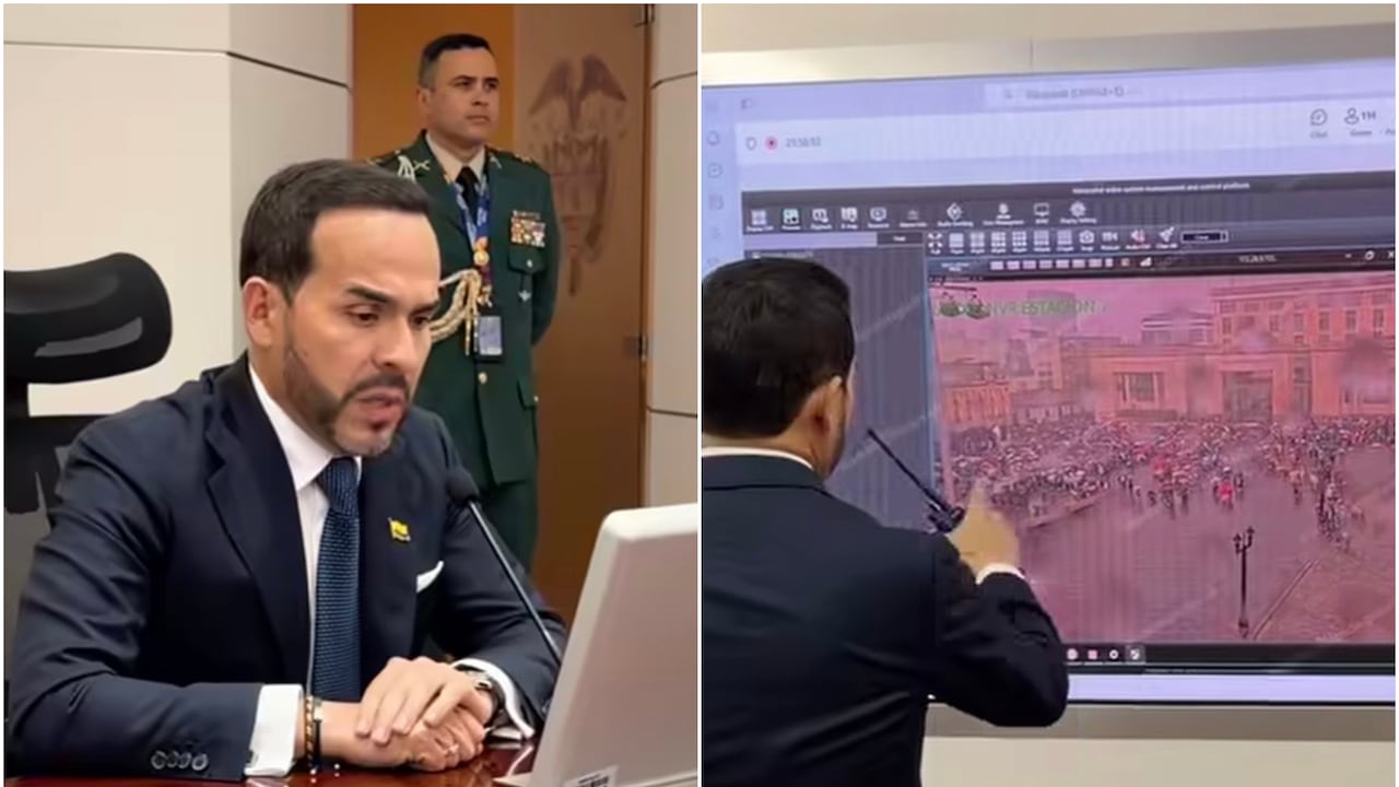 Presidente Abelardo De La Espriella realizó monitoreo de las marchas en la Casa de Nariño.