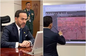 Presidente Abelardo De La Espriella realizó monitoreo de las marchas en la Casa de Nariño