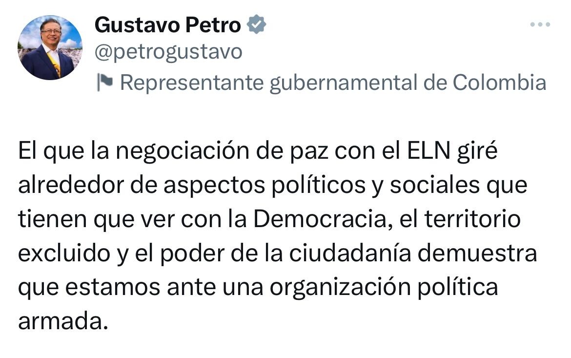 Trino presidente Gustavo Petro