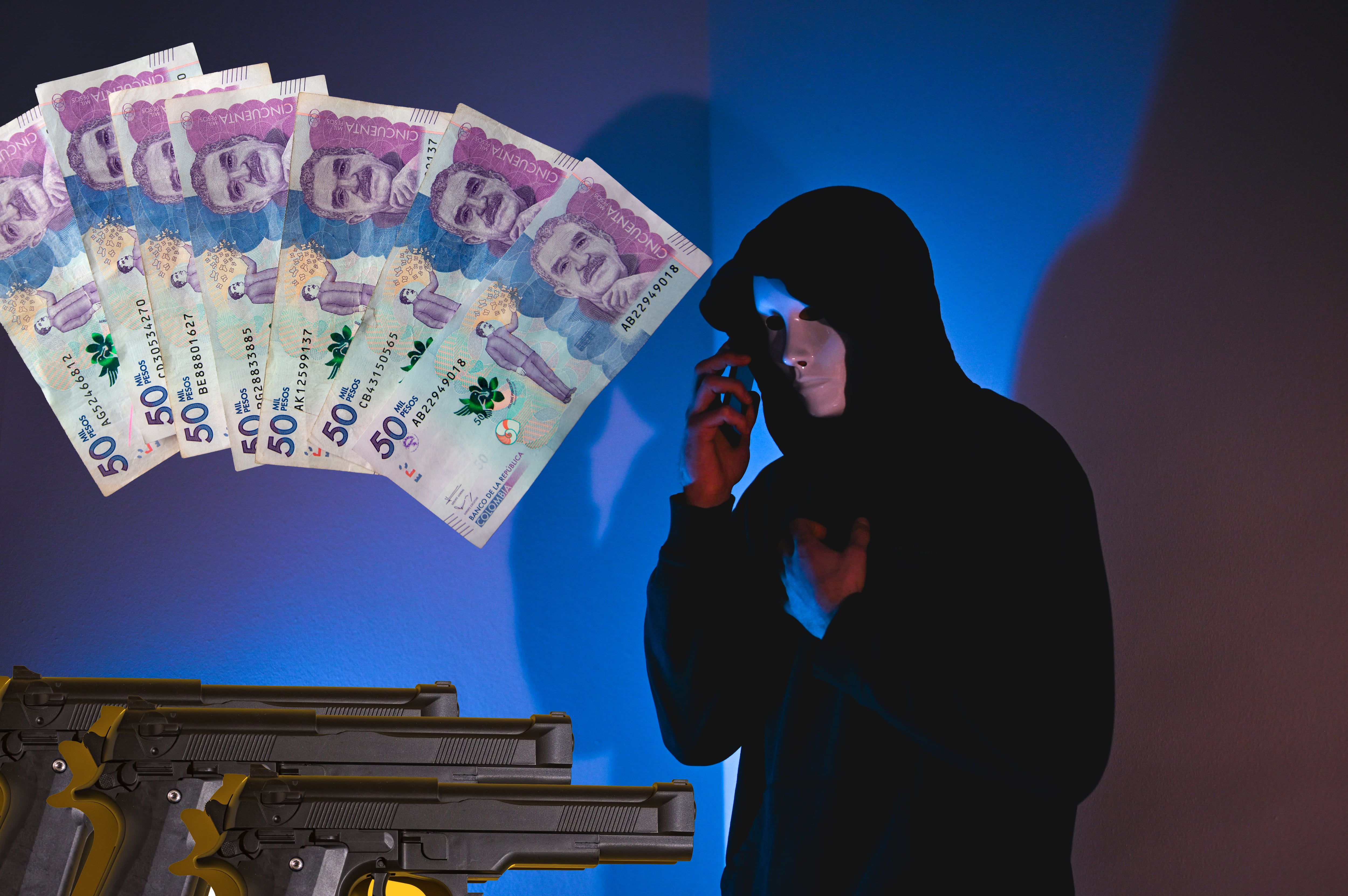 Entre 2022 y 2025, la extorsión presenta un incremento en Colombia.