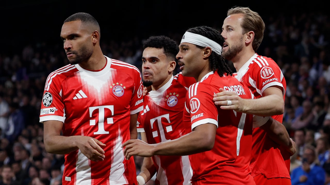 Jonathan Tah, Luis Díaz, Serge Gnabry y Harry Kane.