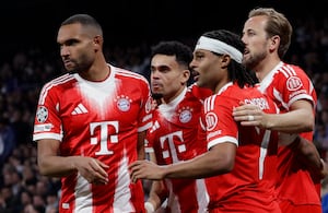 Jonathan Tah, Luis Díaz, Serge Gnabry y Harry Kane.
