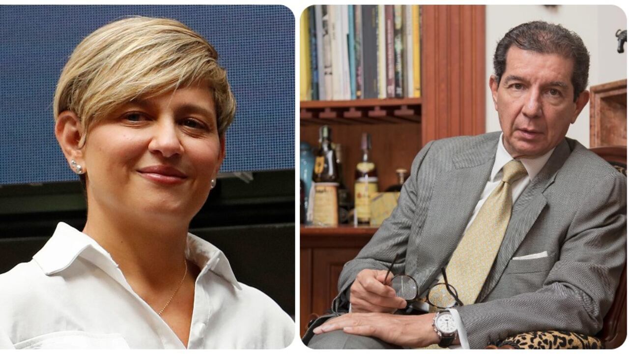 Verónica Alcocer y José Félix Lafaurie.