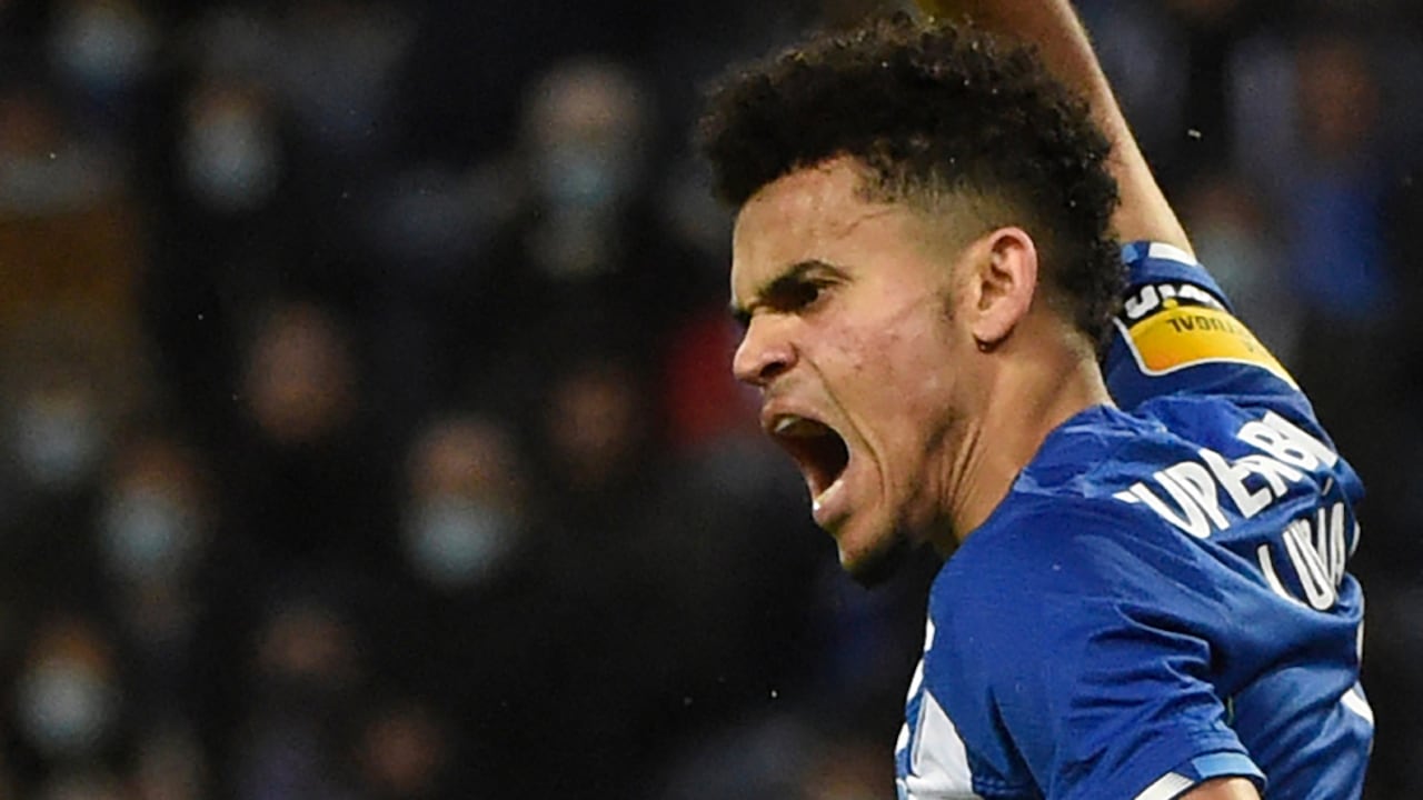 Luis Díaz celebra tras su gol en la victoria del Porto sobre SC Braga