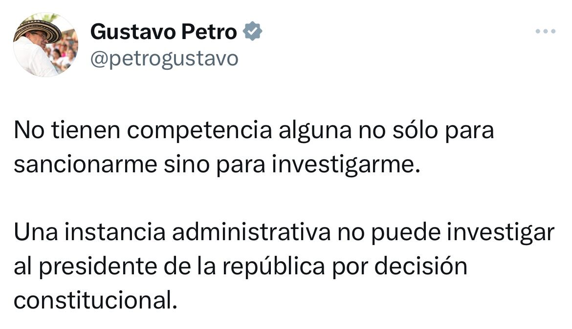Mensaje presidente Gustavo Petro