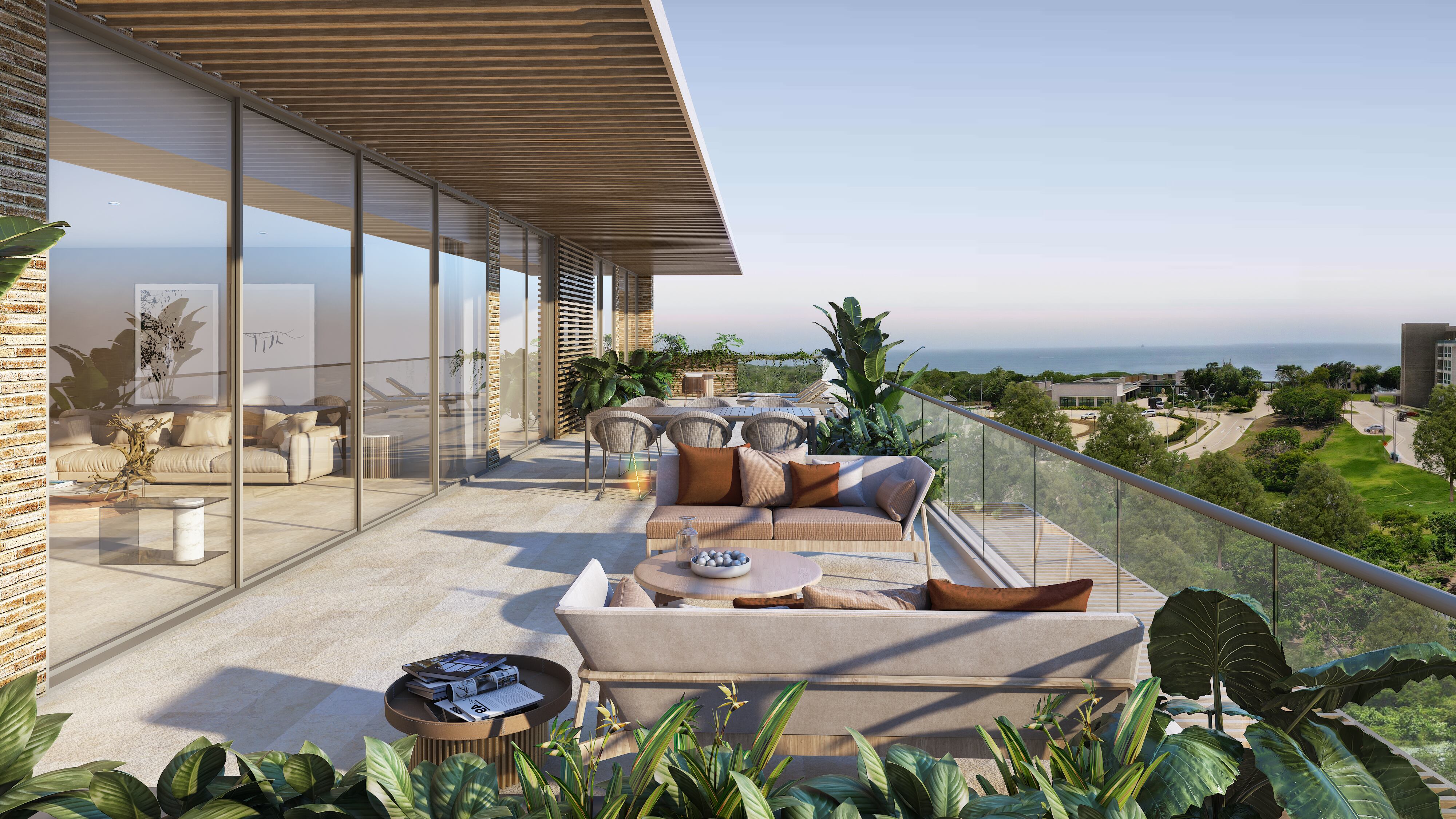 Calablanca cuenta con apartamentos desde los 123 metros cuadros hasta  hasta penthouses de 349 metros cuadrados.