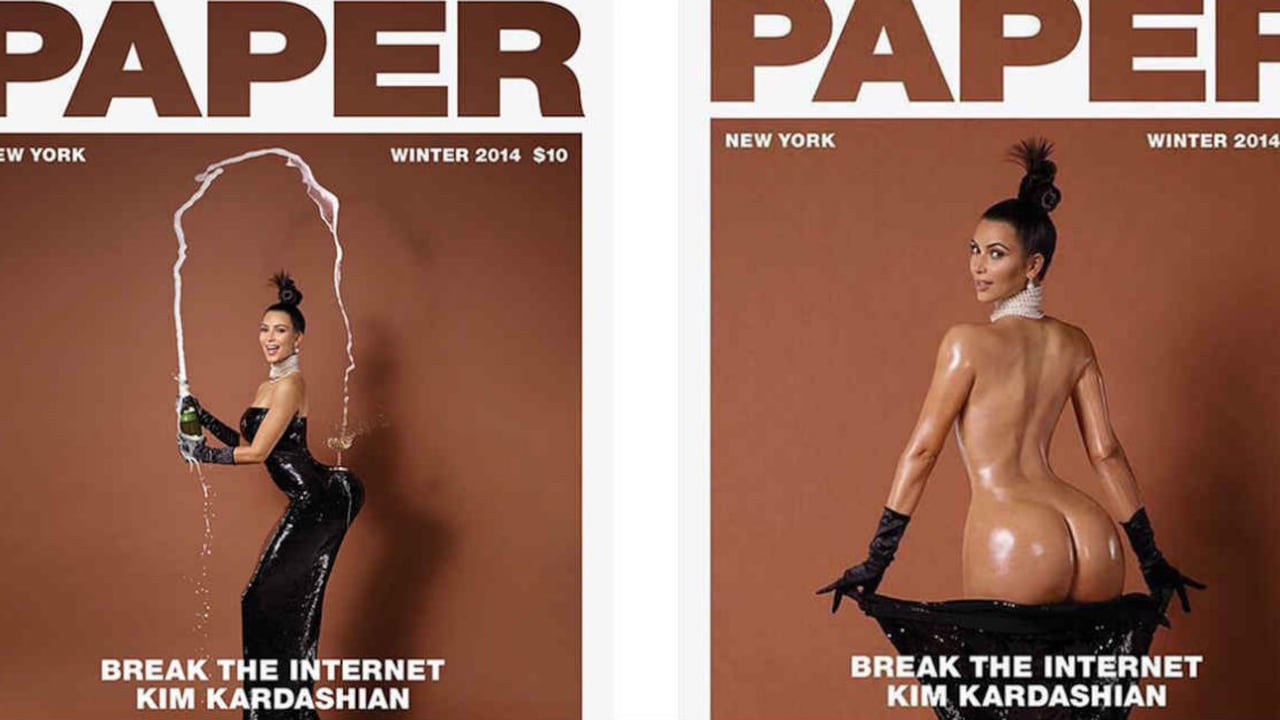 Kim kardashian posó desnuda para la revista ‘Paper’ el pasado 12 de noviembre.