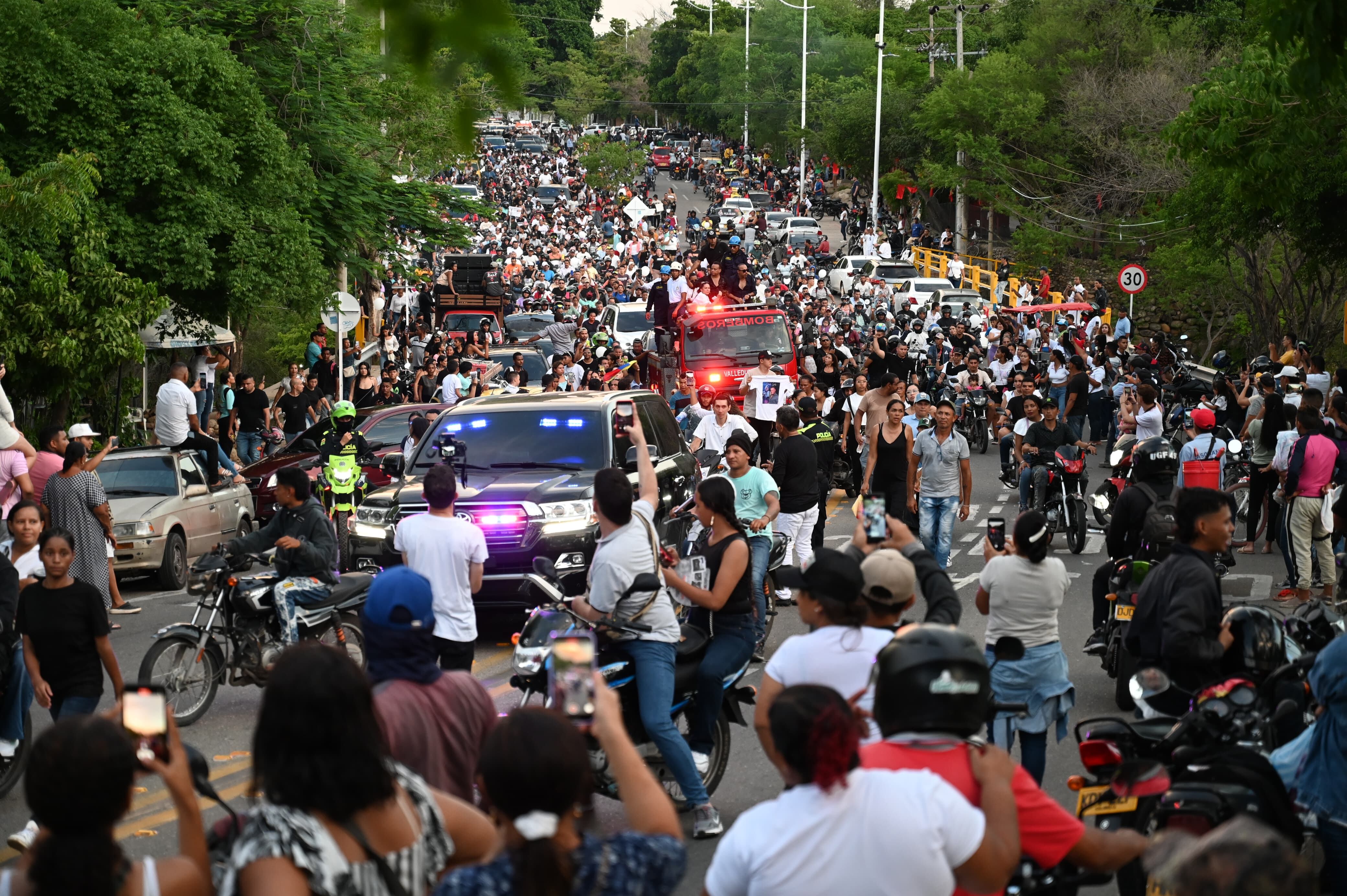 Procesión fúnebre de Omar Geles