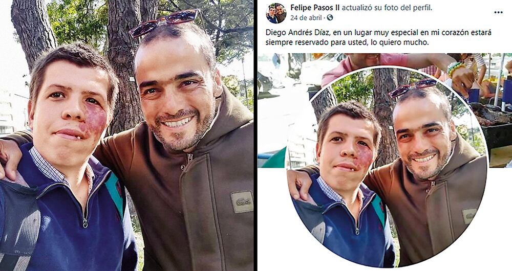 En redes sociales, Felipe Pasos mostraba el cariño que le tenía a Diego Díaz.
