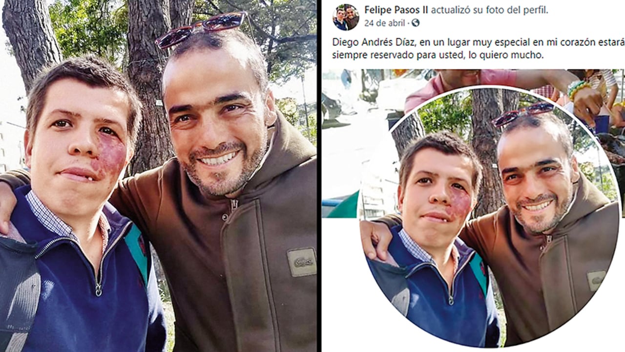 En redes sociales, Felipe Pasos mostraba el cariño que le tenía a Diego Díaz.